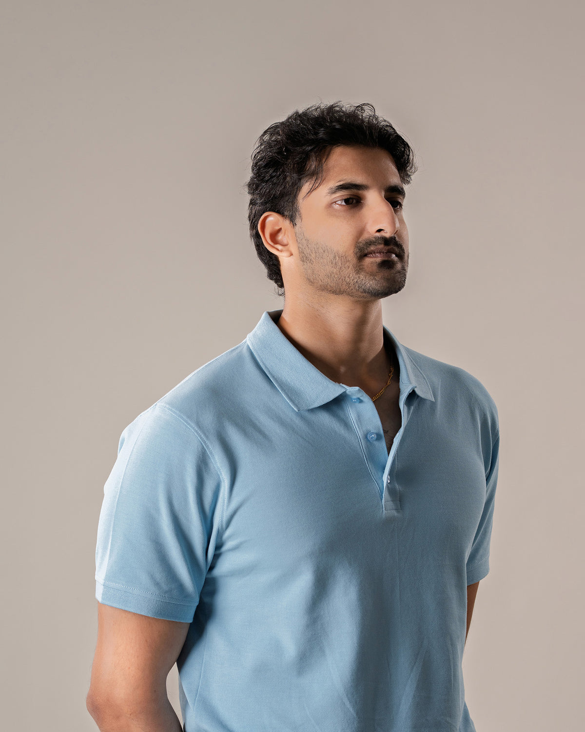 The Airy Blue Polo