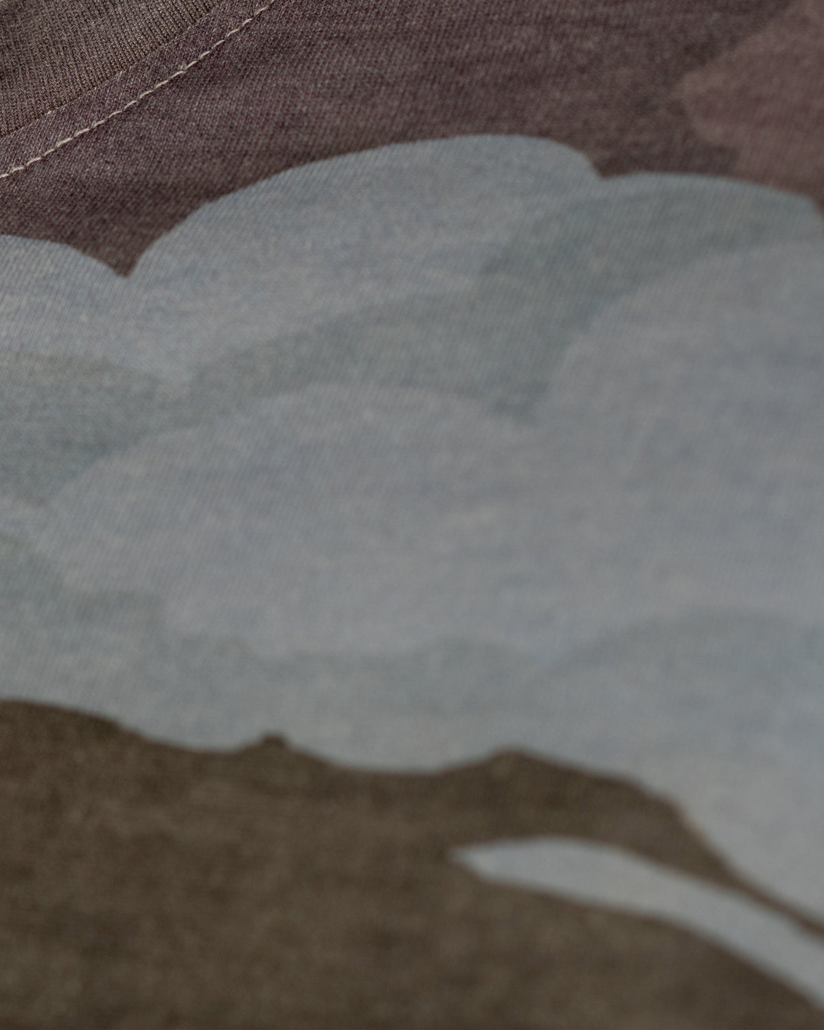 Close view of the monsoon print on the Megh Malhar T Shirt.